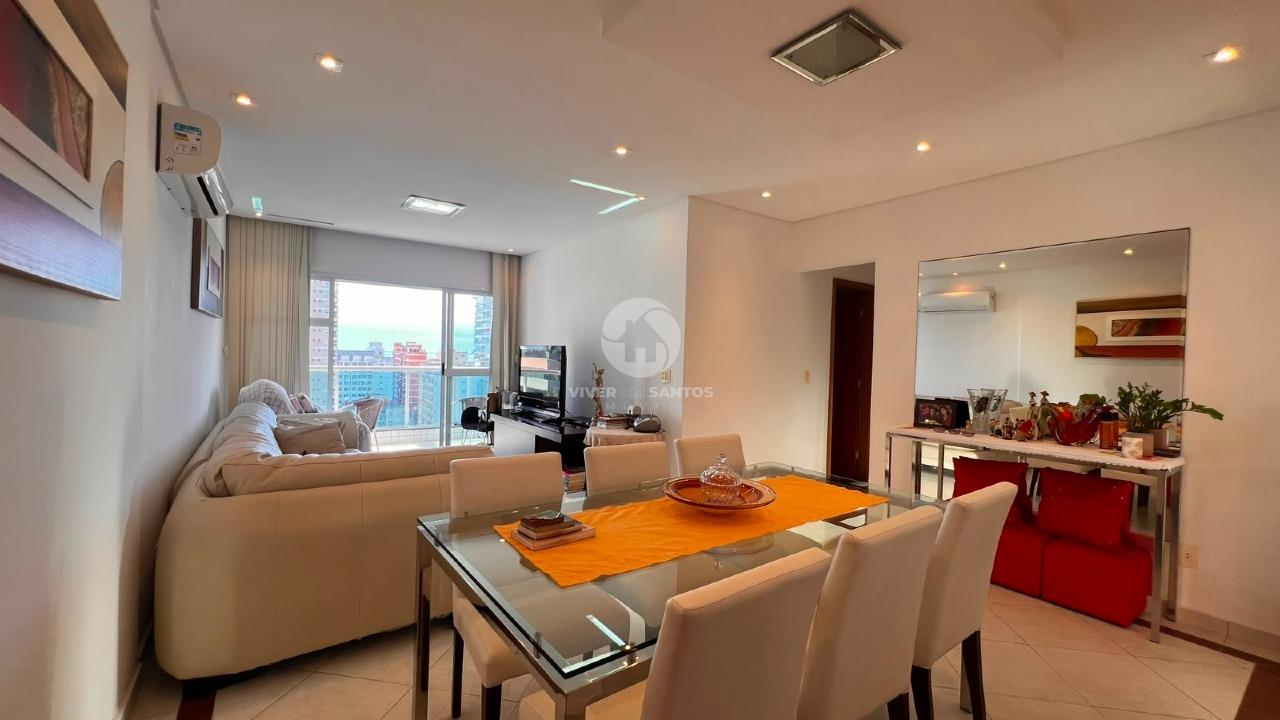 Apartamento 3 Dormitórios, 2 Vagas e Vista para o Mar no Embaré - Santos SP em Embaré, Santos — foto 2