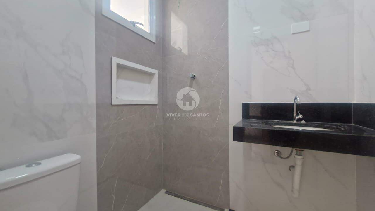 CASA SOBREPOSTA ALTA COM 3 SUÍTES, PISCINA E 2 VAGAS NO EMBARÉ – SANTOS/SP em Aparecida, Santos — foto 13