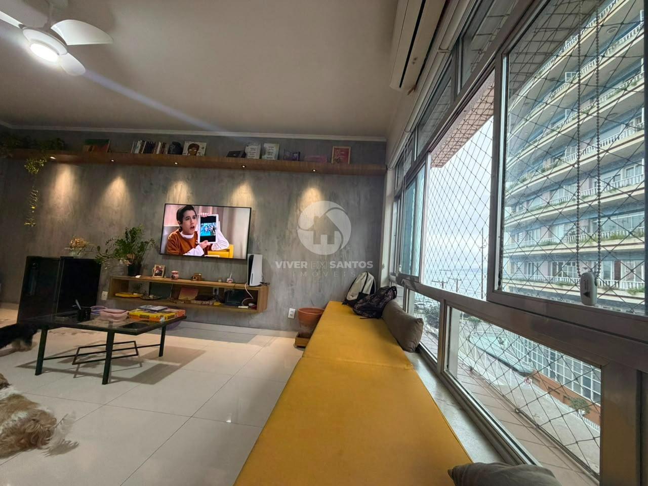 Apartamento 3 Dormitórios, 2 Vagas em Box e Frente Mar na Ponta da Praia - Santos SP em Ponta da Praia, Santos — foto 4