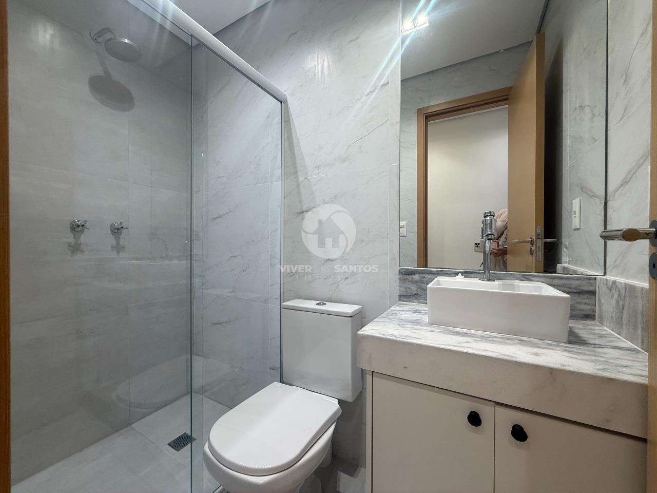 Apartamento 2 Dormitórios, Suíte, Varanda Gourmet e Vista Mar na Ponta da Praia - Santos SP em Ponta da Praia, Santos — foto 14