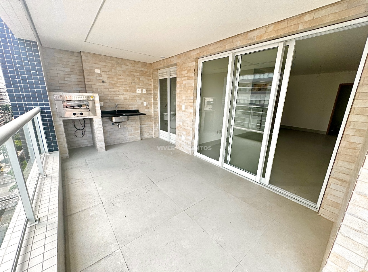 Apartamento 3 Dormitórios, 2 Vagas, Varanda Gourmet e Vista Mar na Aparecida - Santos SP em Aparecida, Santos — foto 4