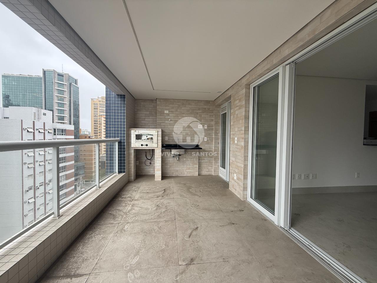 Apartamento 3 Dormitórios, 2 Vagas, Varanda Gourmet e Vista Mar na Aparecida - Santos SP em Aparecida, Santos — foto 5