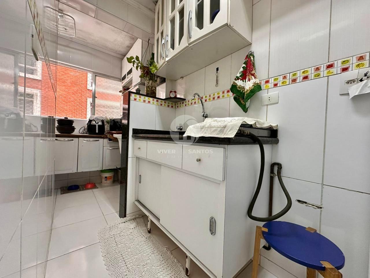 Sala Living, Cozinha Planejada e Quadra da Praia no José Menino - Santos SP em José Menino, Santos — foto 8
