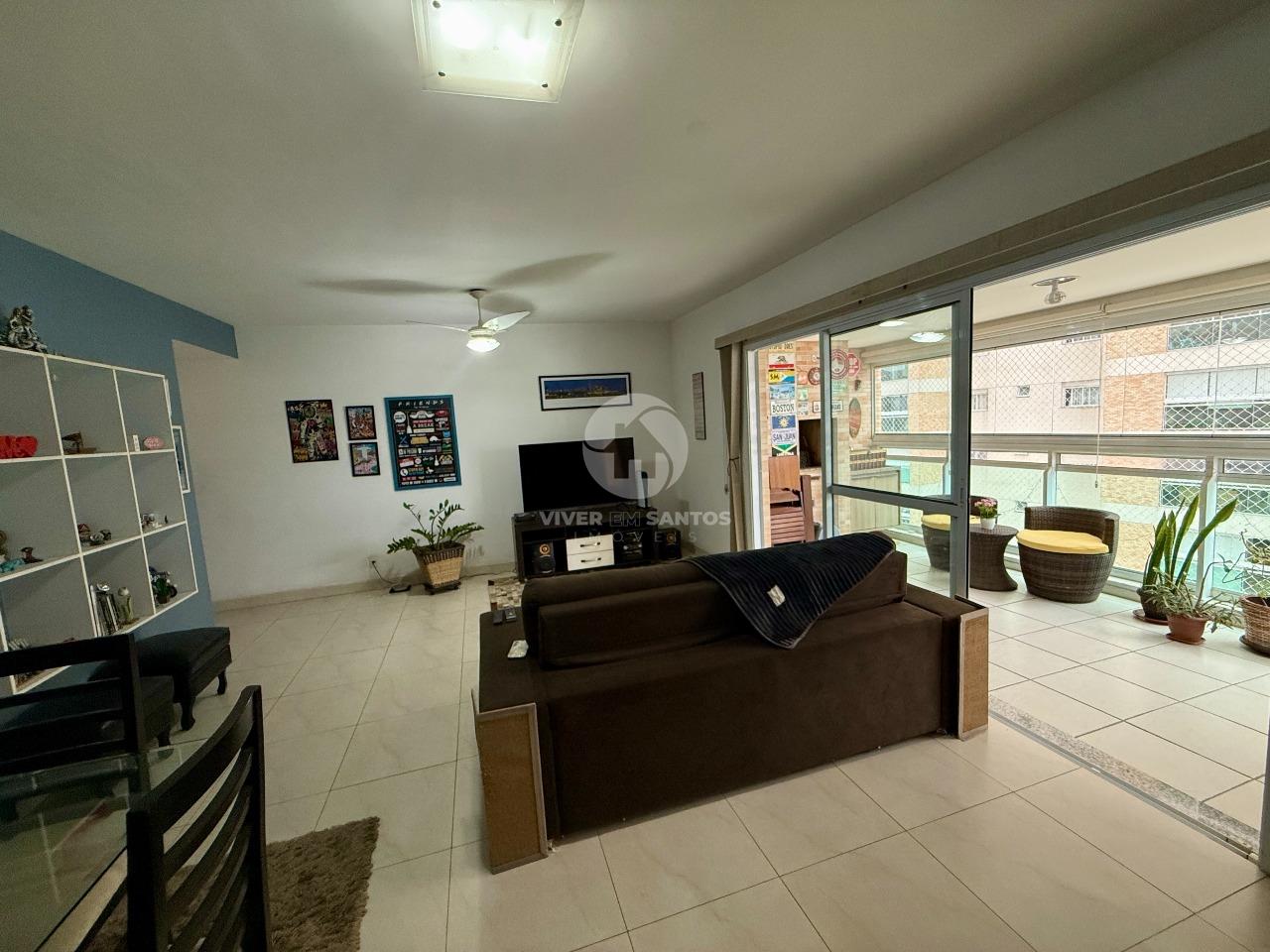 Apartamento 3 Dormitórios, 2 Vagas, Mobiliado e Varanda Gourmet na Ponta da Praia - Santos SP em Ponta da Praia, Santos — foto 6