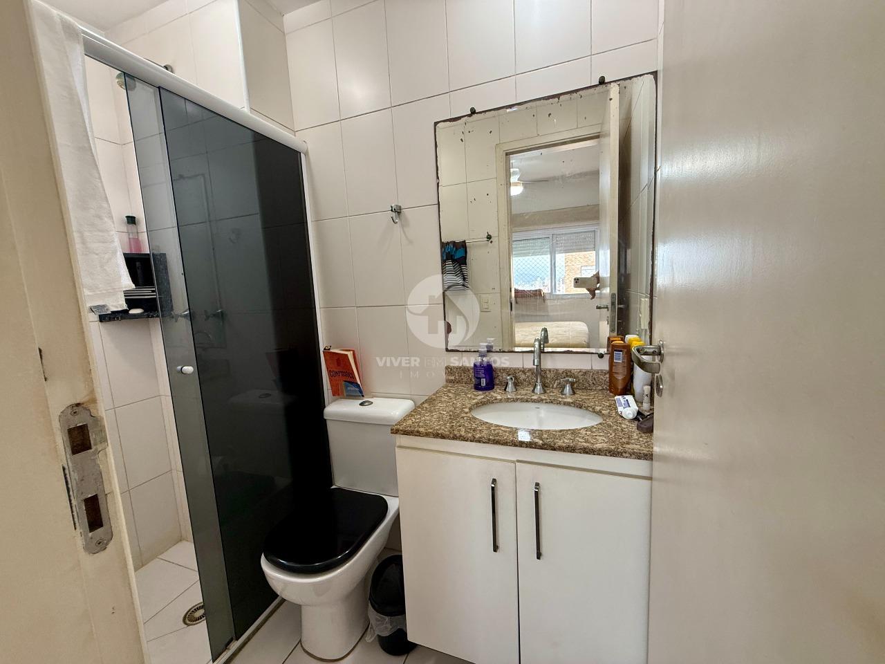 Apartamento 3 Dormitórios, 2 Vagas, Mobiliado e Varanda Gourmet na Ponta da Praia - Santos SP em Ponta da Praia, Santos — foto 20