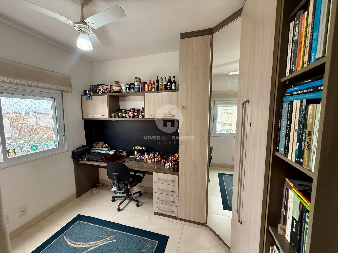 Apartamento 3 Dormitórios, 2 Vagas, Mobiliado e Varanda Gourmet na Ponta da Praia - Santos SP em Ponta da Praia, Santos — foto 15