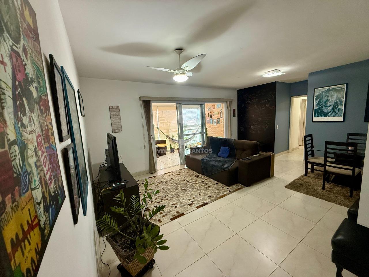Apartamento 3 Dormitórios, 2 Vagas, Mobiliado e Varanda Gourmet na Ponta da Praia - Santos SP em Ponta da Praia, Santos — foto 3