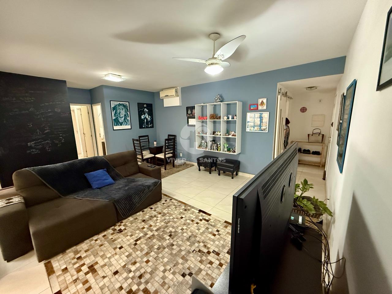 Apartamento 3 Dormitórios, 2 Vagas, Mobiliado e Varanda Gourmet na Ponta da Praia - Santos SP em Ponta da Praia, Santos — foto 5