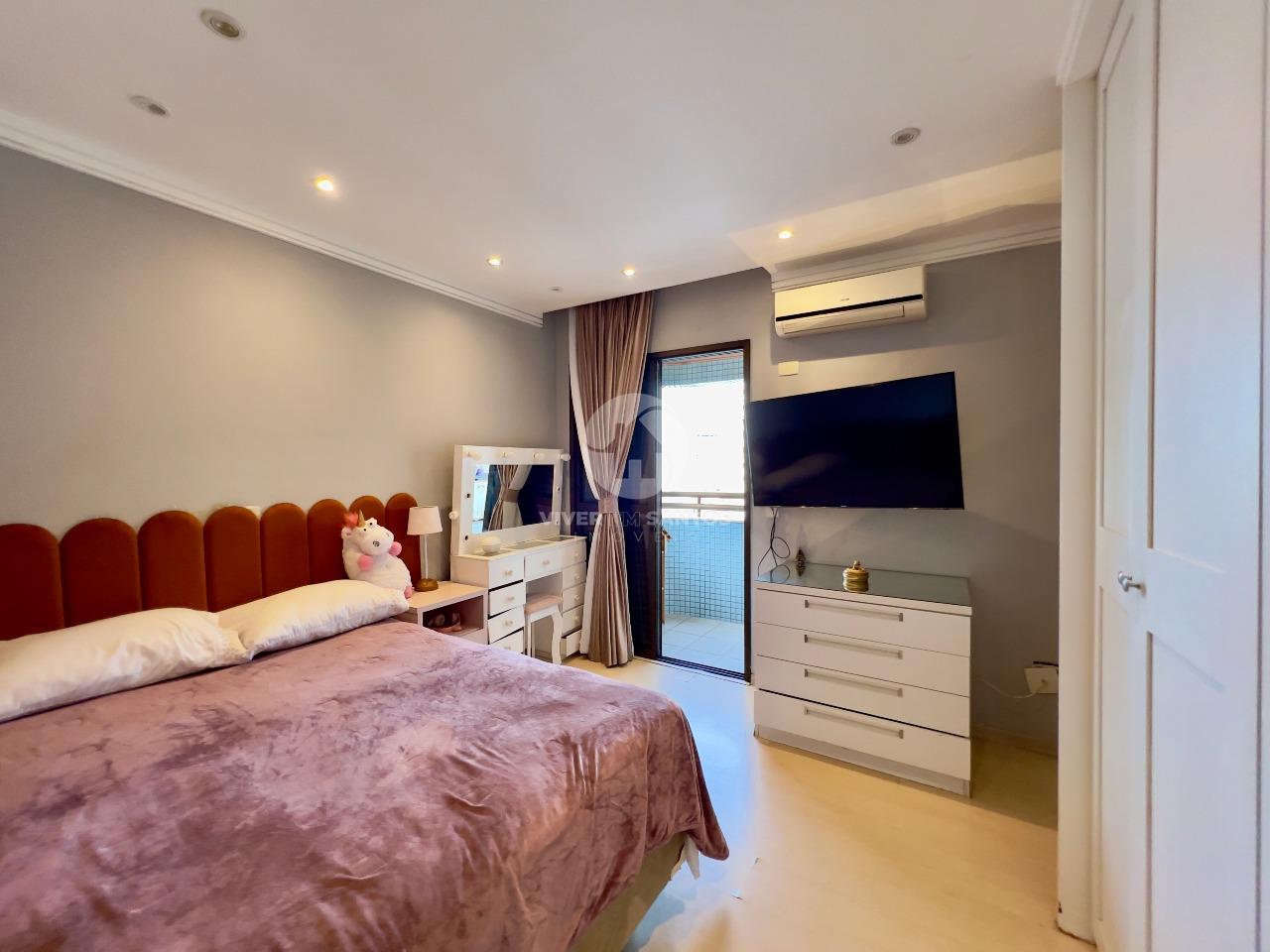 Apartamento 4 Dormitórios, 3 Vagas, Andar Alto e Varanda Gourmet no Boqueirão - Santos SP em Boqueirão, Santos — foto 25