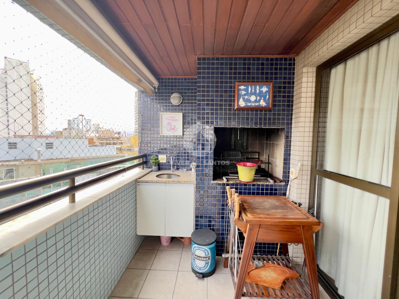 Apartamento 4 Dormitórios, 3 Vagas, Andar Alto e Varanda Gourmet no Boqueirão - Santos SP em Boqueirão, Santos — foto 12