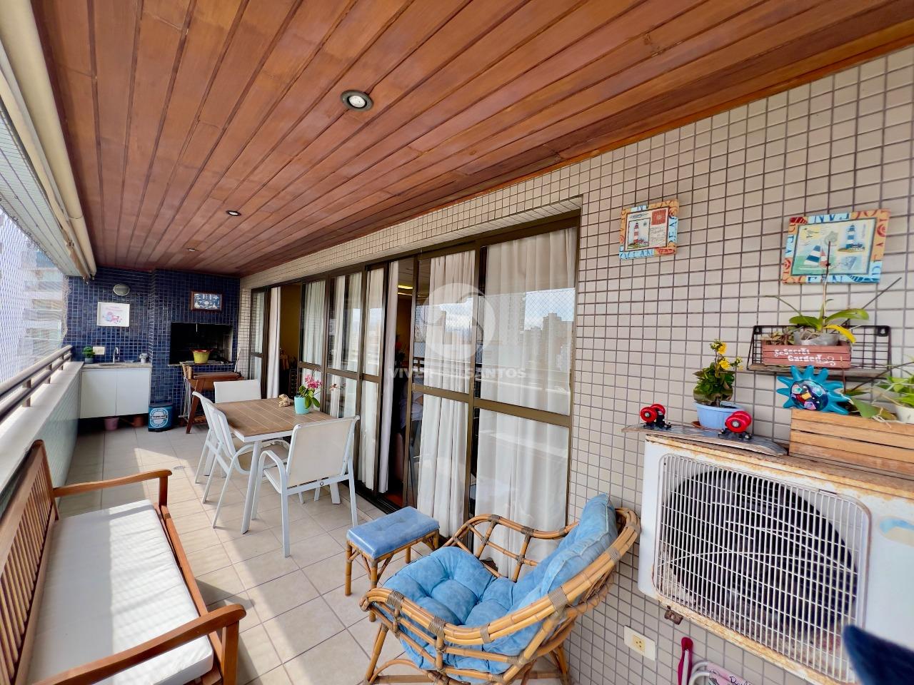 Apartamento 4 Dormitórios, 3 Vagas, Andar Alto e Varanda Gourmet no Boqueirão - Santos SP em Boqueirão, Santos — foto 10