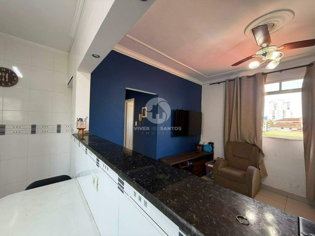 Apartamento 2 Dormitórios, 1 Vaga e Cozinha Integrada no Marapé - Santos SP em Marapé, Santos — foto 4