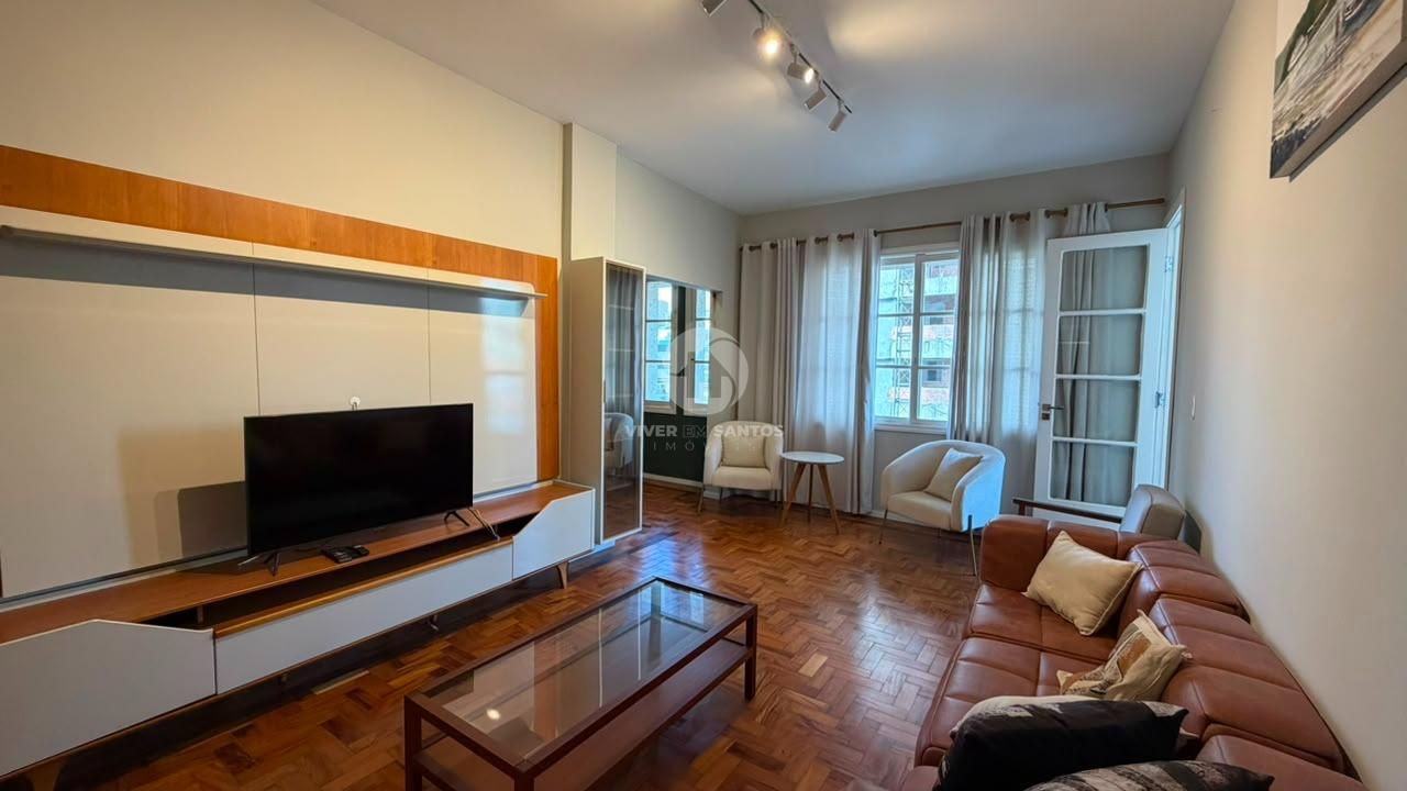 Apartamento 2 Dormitórios, Mobiliado e 1 Quadra da Praia no Gonzaga - Santos SP em Gonzaga, Santos — foto 2