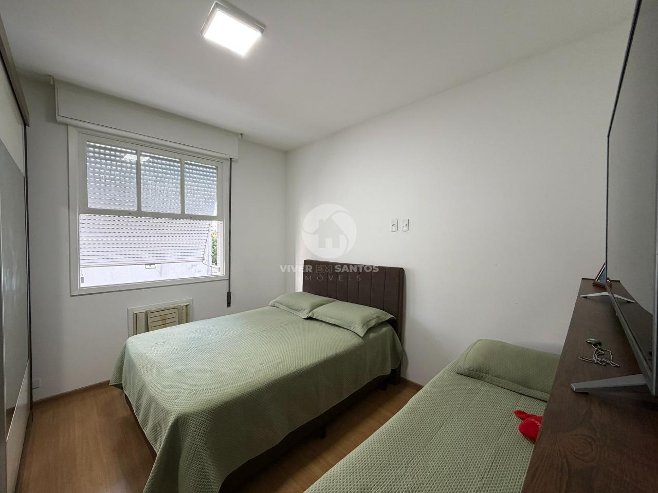 Apartamento 3 Dormitórios, 1 Vaga, Vista Livre e 2 Quadras da Praia na Aparecida - Santos SP em Aparecida, Santos — foto 11