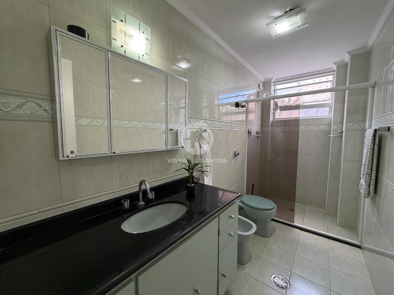 Apartamento 3 Dormitórios, 1 Vaga, Vista Livre e 2 Quadras da Praia na Aparecida - Santos SP em Aparecida, Santos — foto 10