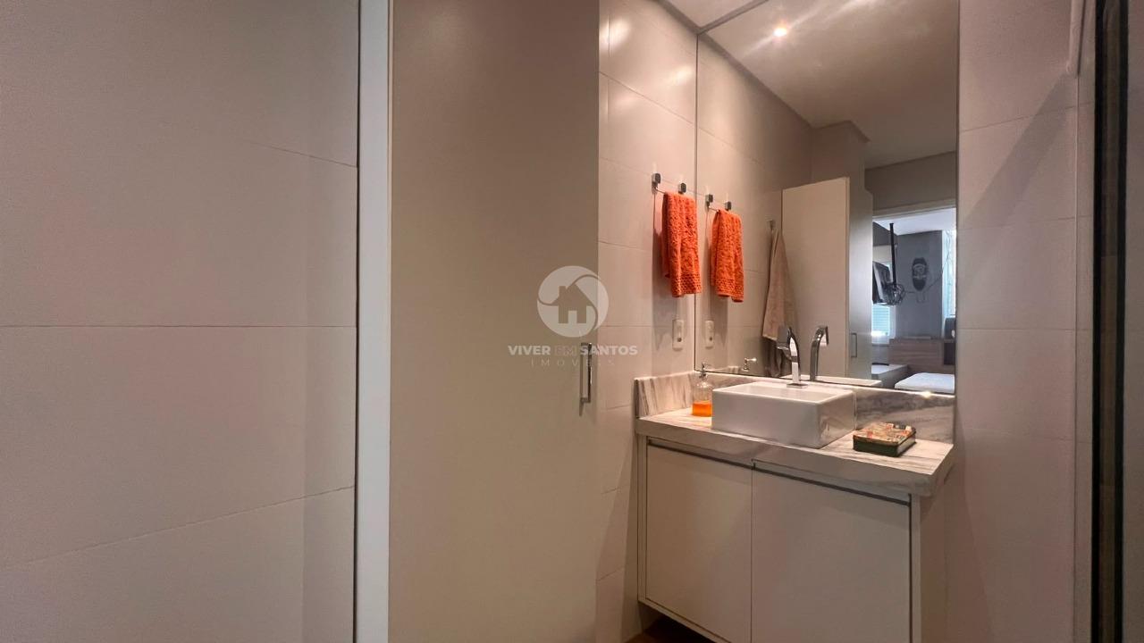 Studio Mobiliado, Porteira Fechada e 1 Quadra da Praia no Boqueirão - Santos SP em Boqueirão, Santos — foto 10