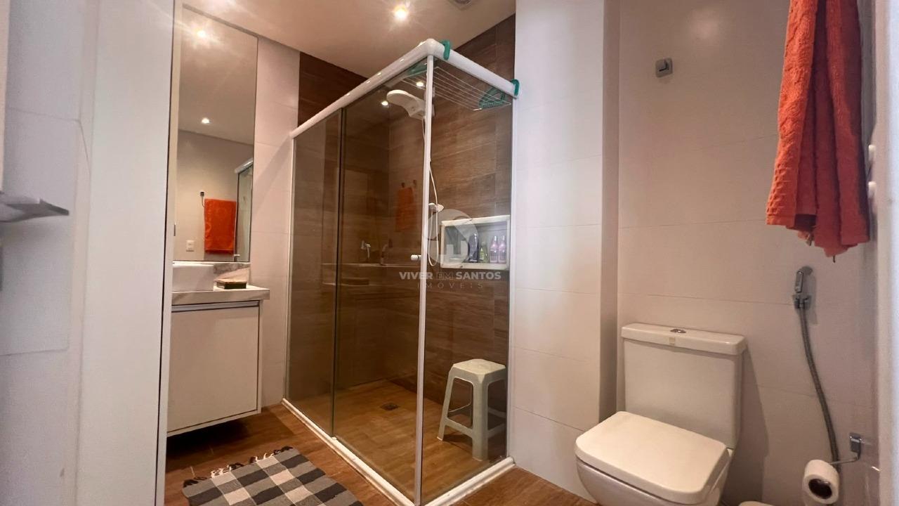 Studio Mobiliado, Porteira Fechada e 1 Quadra da Praia no Boqueirão - Santos SP em Boqueirão, Santos — foto 11