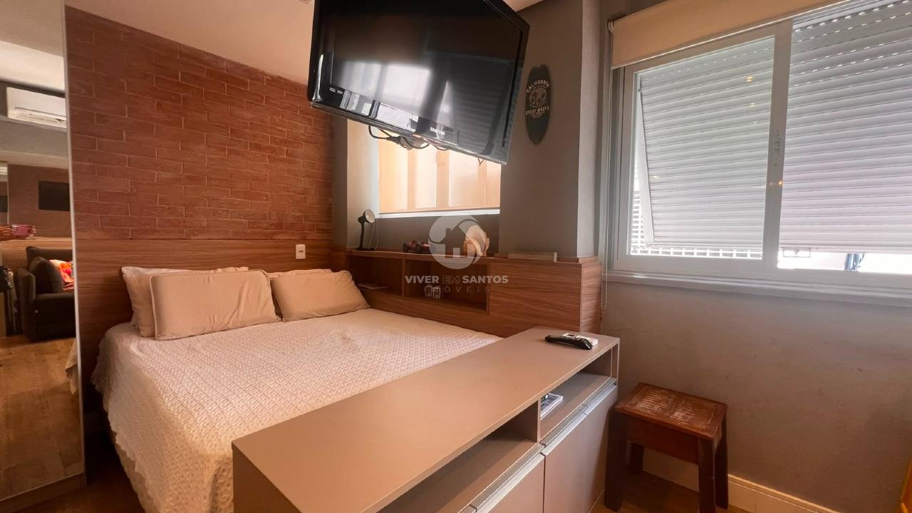 Studio Mobiliado, Porteira Fechada e 1 Quadra da Praia no Boqueirão - Santos SP em Boqueirão, Santos — foto 9