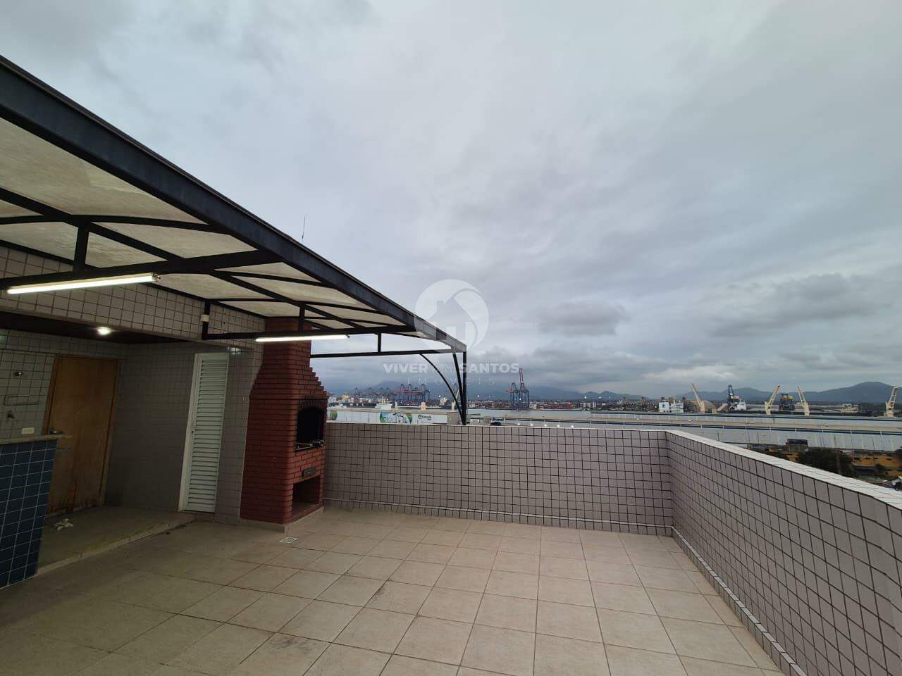 Apartamento 2 Dormitórios, Sacada, Piscina e Vaga Demarcada na Aparecida – Santos/SP em Aparecida, Santos — foto 9