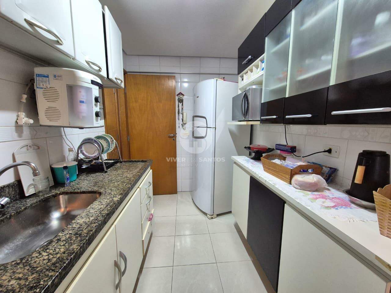 Apartamento 2 Dormitórios, Sacada, Piscina e Vaga Demarcada na Aparecida – Santos/SP em Aparecida, Santos — foto 3