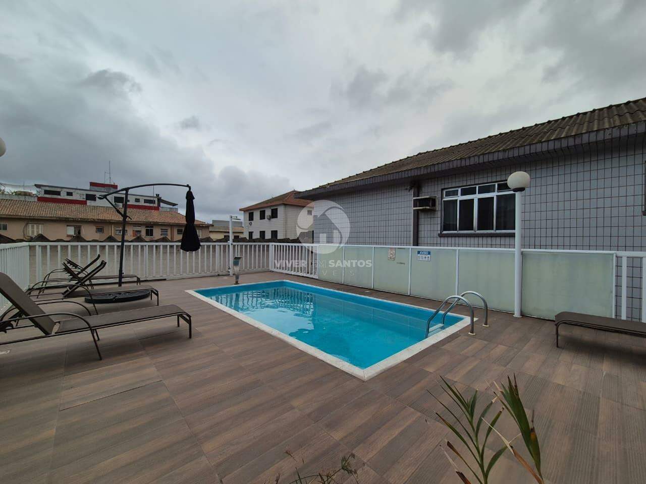 Apartamento 2 Dormitórios, Sacada, Piscina e Vaga Demarcada na Aparecida – Santos/SP em Aparecida, Santos — foto 12