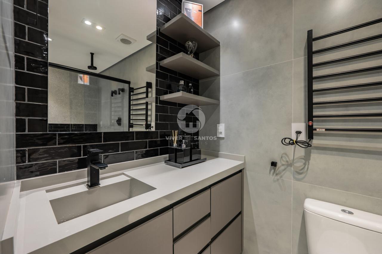 Apartamento 3 Suítes, Alto Padrão e a 1 Quadra da Praia na Aparecida – Santos/SP em Aparecida, Santos — foto 25