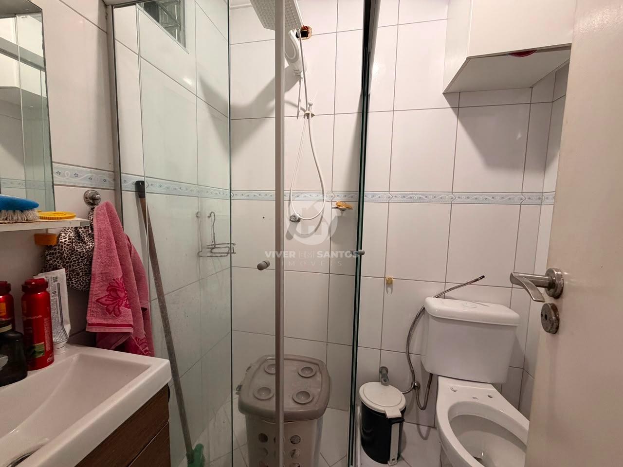 Apartamento de Frente, 2 Dormitórios, Sacada e Vaga Coletiva no Marapé – Santos/SP em Marapé, Santos — foto 11
