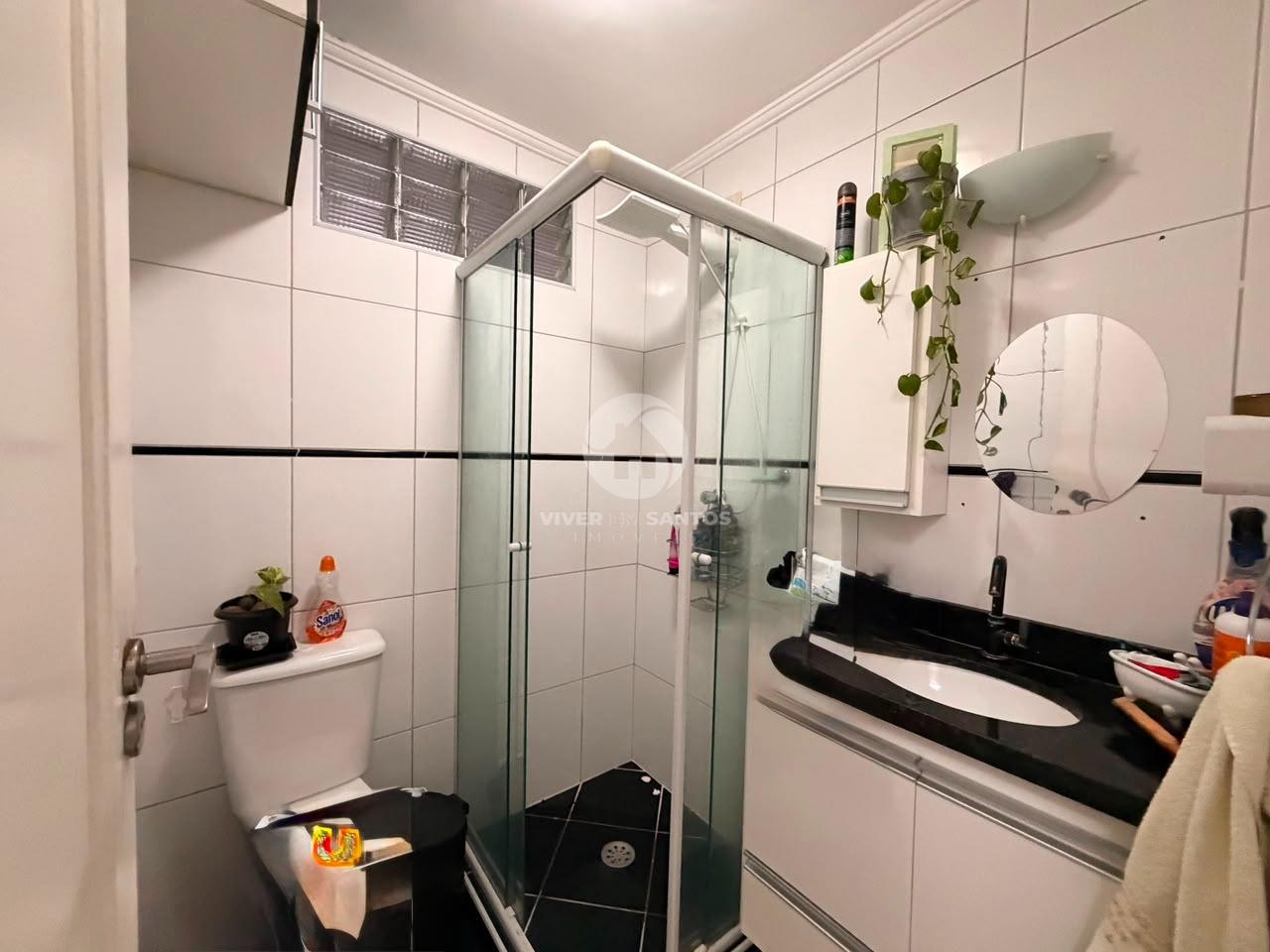 Apartamento de Frente, 2 Dormitórios, Sacada e Vaga Coletiva no Marapé – Santos/SP em Marapé, Santos — foto 6