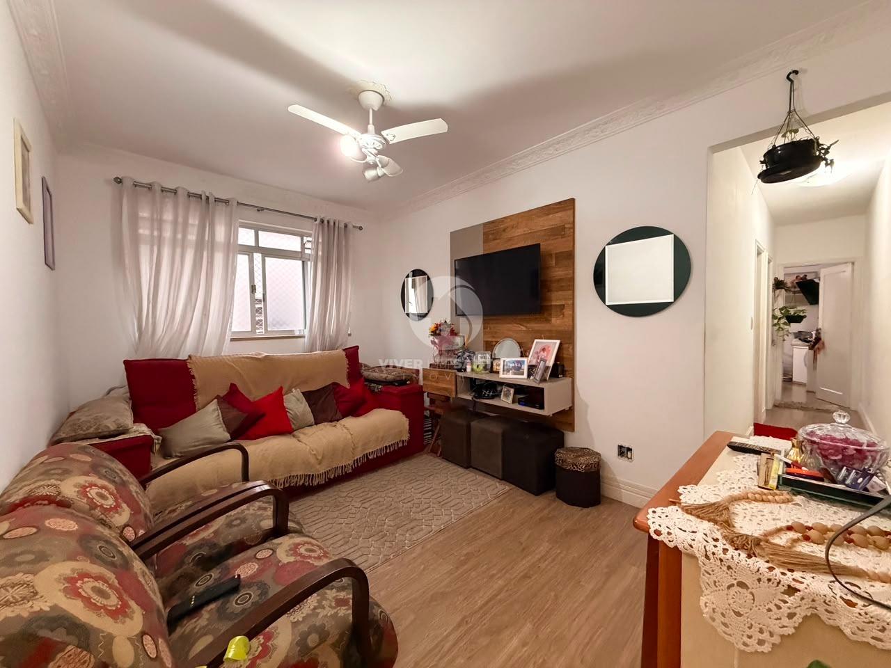 Apartamento de Frente, 2 Dormitórios, Sacada e Vaga Coletiva no Marapé – Santos/SP em Marapé, Santos — foto 3