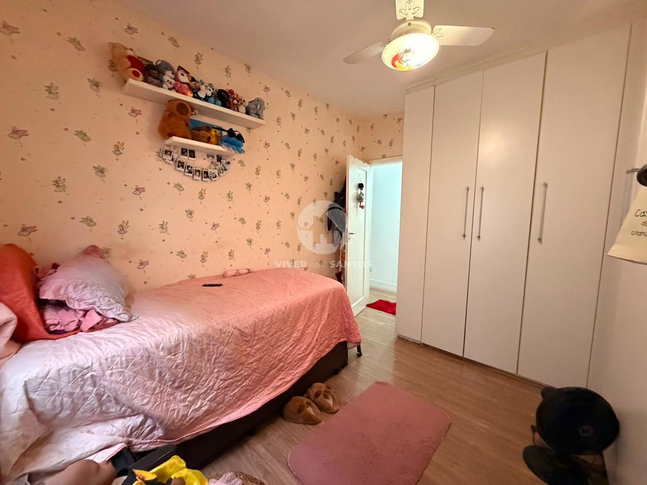Apartamento de Frente, 2 Dormitórios, Sacada e Vaga Coletiva no Marapé – Santos/SP em Marapé, Santos — foto 4