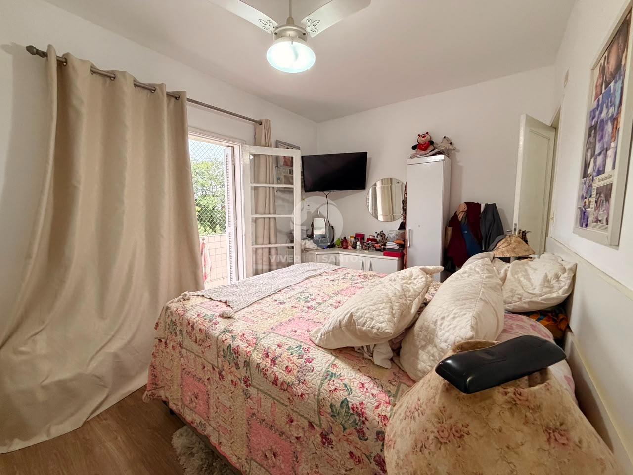 Apartamento de Frente, 2 Dormitórios, Sacada e Vaga Coletiva no Marapé – Santos/SP em Marapé, Santos — foto 7