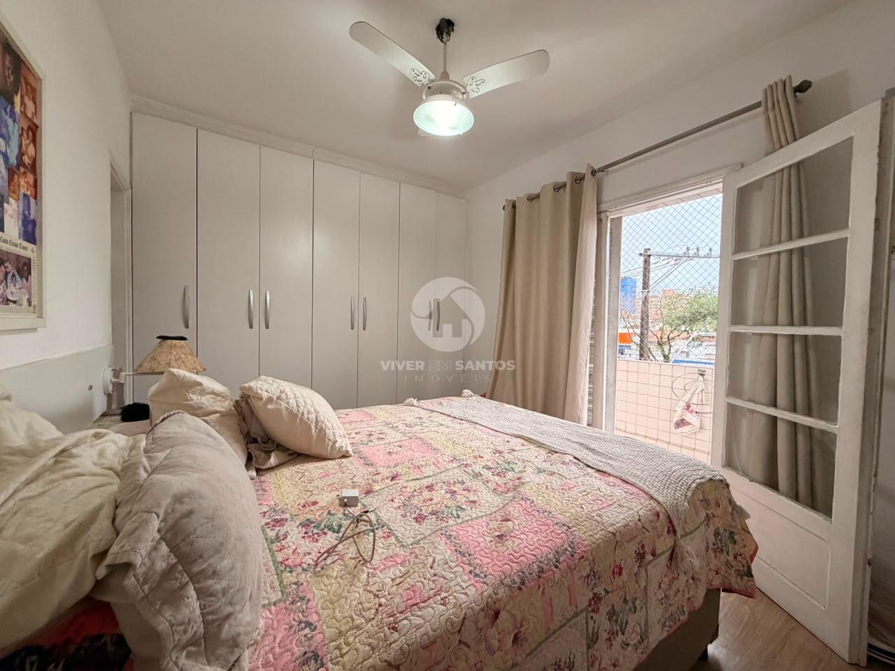Apartamento de Frente, 2 Dormitórios, Sacada e Vaga Coletiva no Marapé – Santos/SP em Marapé, Santos — foto 9
