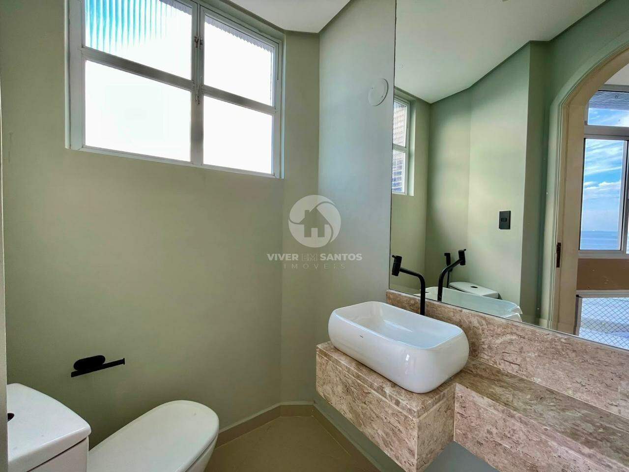 Apartamento Frente Mar, 3 Dormitórios, Suíte e 2 Vagas – Santos/SP em José Menino, Santos — foto 7
