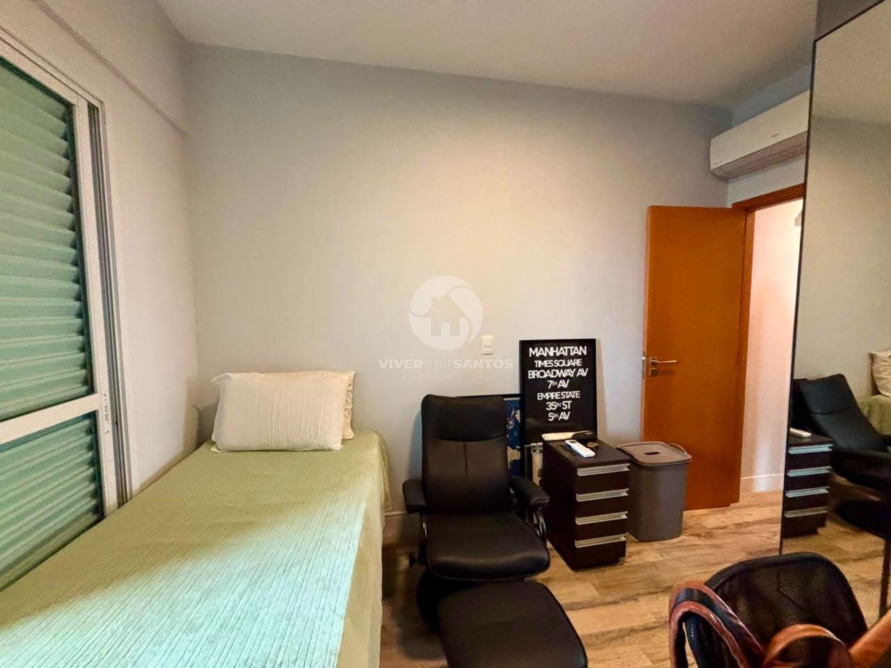 3 QUARTOS VISTA MAR E CHURRASQUEIRA A CARVÃO em Boqueirão, Santos — foto 30