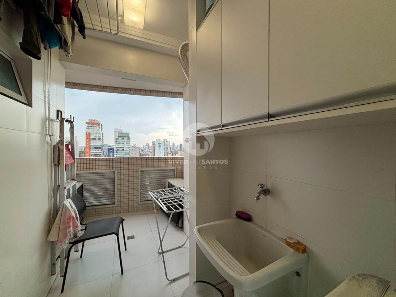 3 QUARTOS VISTA MAR E CHURRASQUEIRA A CARVÃO em Boqueirão, Santos — foto 17