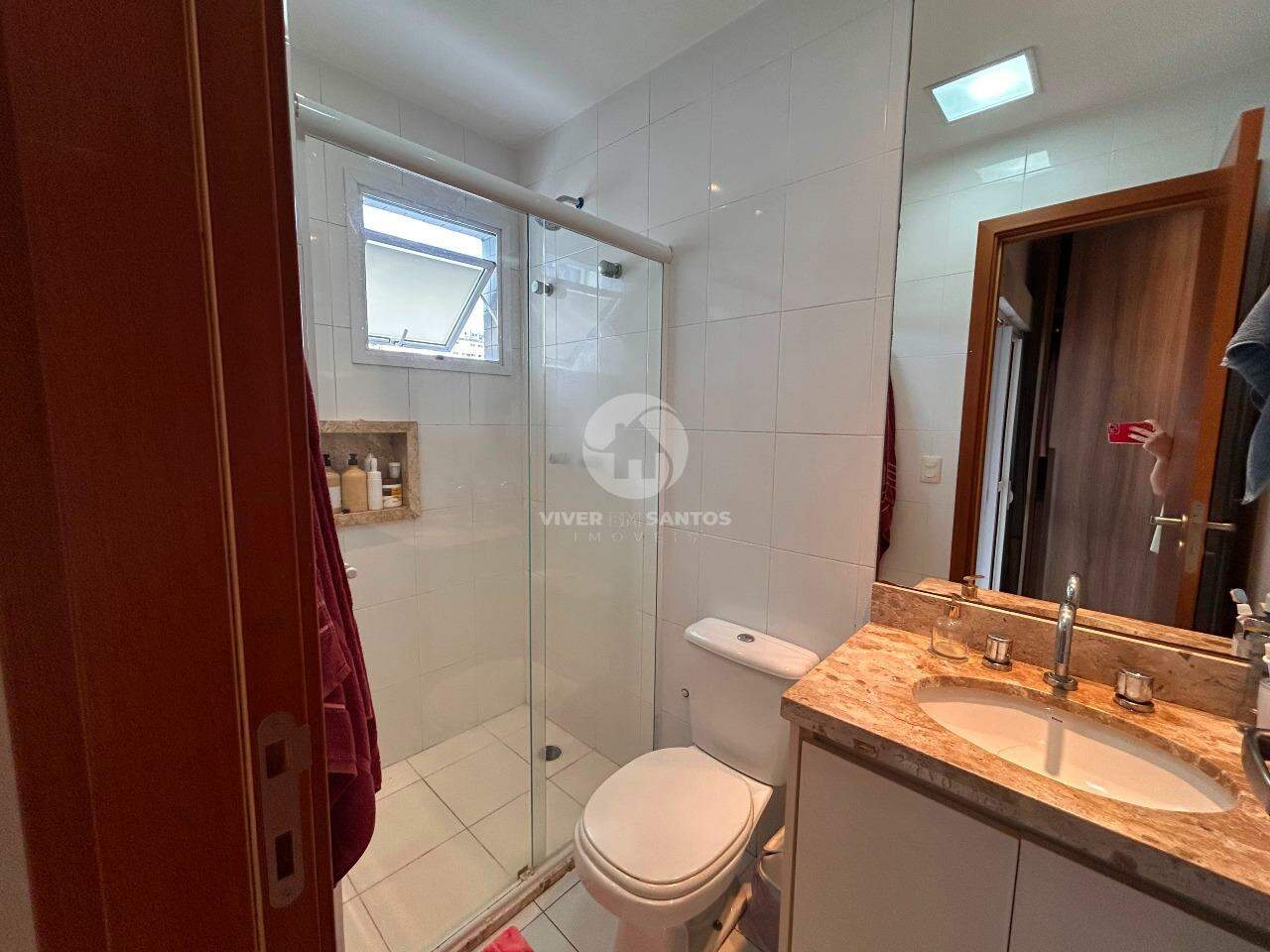 Apartamento Duplex Frente Mar, 2 Suítes, Vista para o Mar e 2 Vagas na Pompéia – Santos/SP em Pompéia, Santos — foto 14