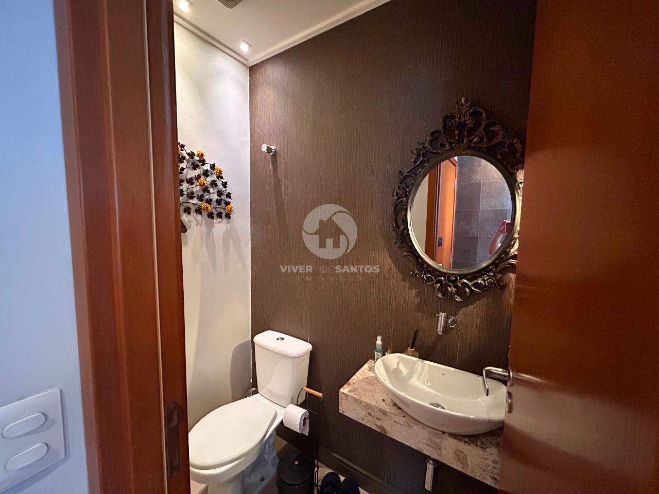 Apartamento Duplex Frente Mar, 2 Suítes, Vista para o Mar e 2 Vagas na Pompéia – Santos/SP em Pompéia, Santos — foto 8