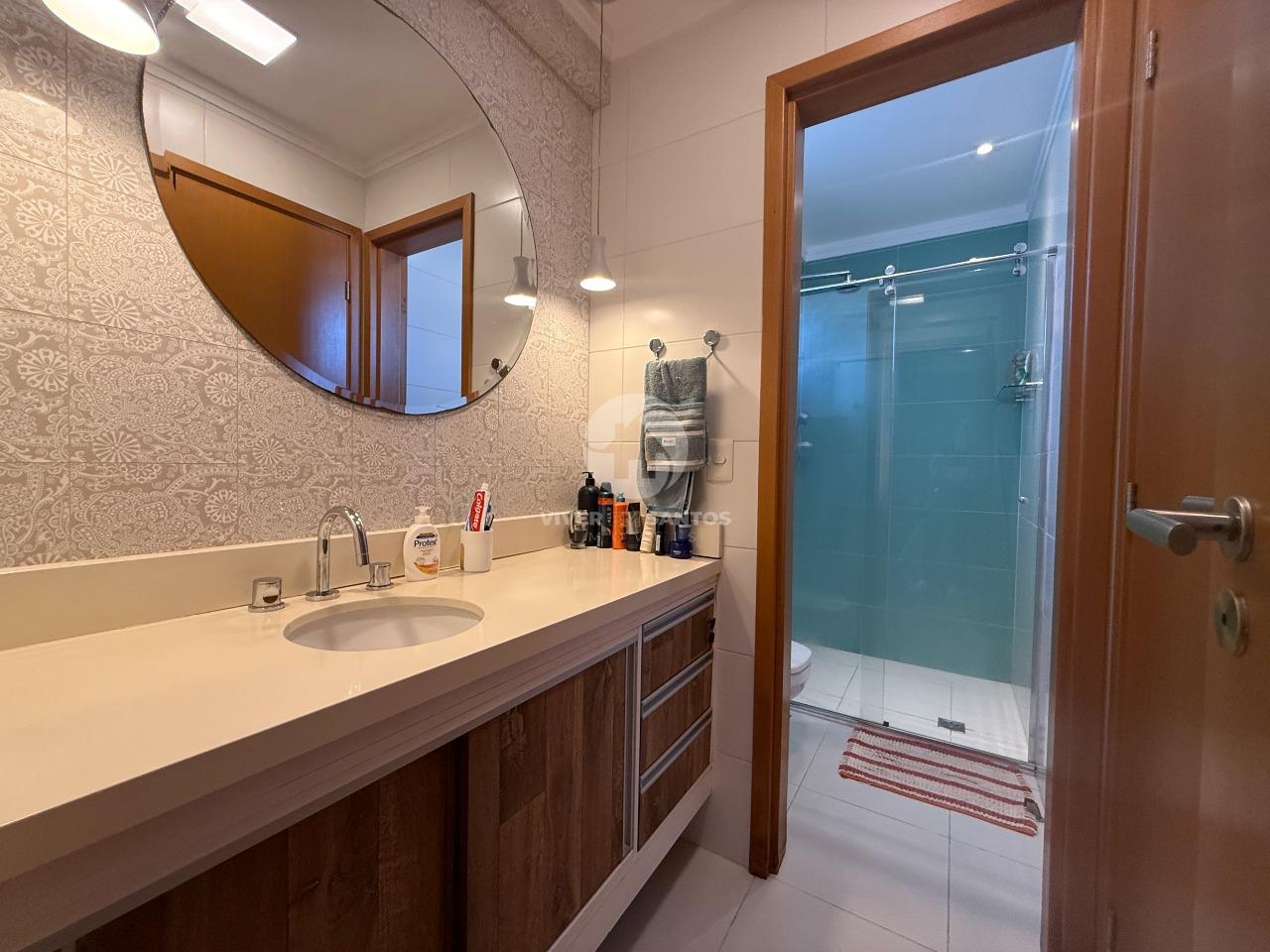 Apartamento Frente, 3 Suítes, Varanda Gourmet, 2 Vagas e Lazer Resort na Aparecida – Santos/SP em Aparecida, Santos — foto 26