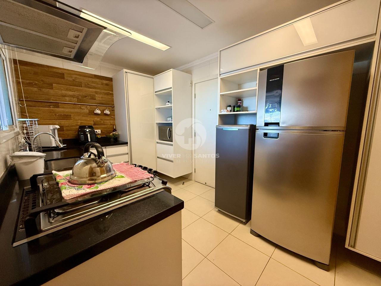 Apartamento Frente, 3 Suítes, Varanda Gourmet, 2 Vagas e Lazer Resort na Aparecida – Santos/SP em Aparecida, Santos — foto 12