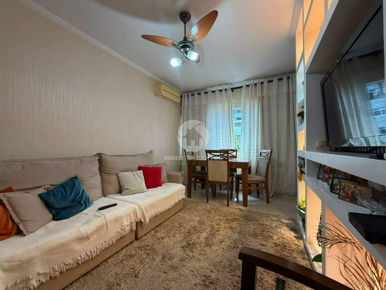 Apartamento Reformado e Mobiliado, 3 Dormitórios, Elevador e 1 Vaga na Encruzilhada – Santos/SP em Encruzilhada, Santos — foto 2