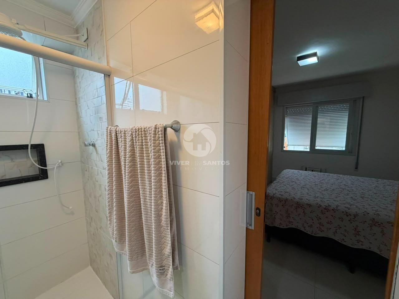 Apartamento Reformado, 3 Dormitórios, Suíte, Sacada e Vista Livre no Boqueirão – Santos/SP em Boqueirão, Santos — foto 9