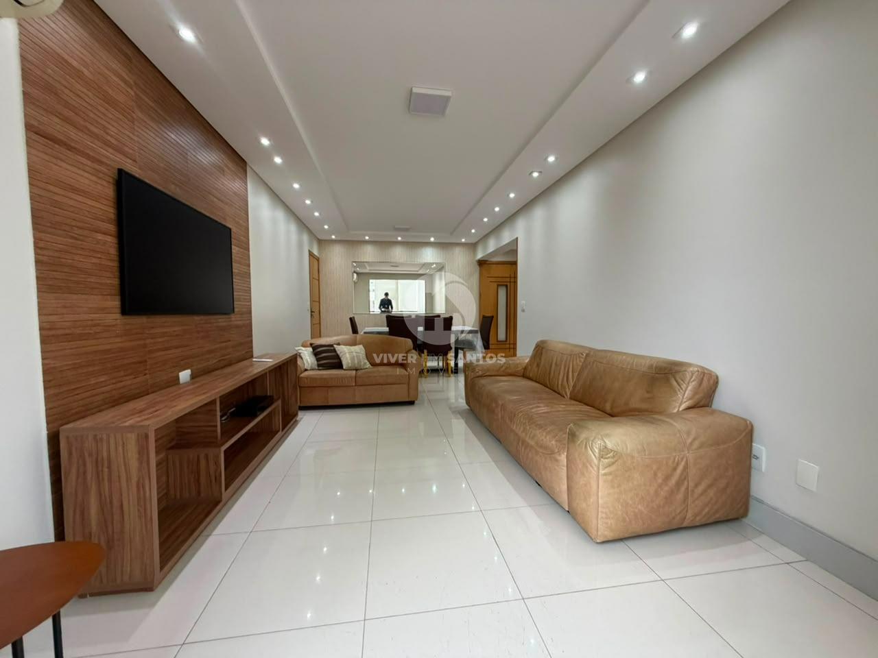 Apartamento Reformado, 3 Dormitórios, Suíte, Sacada e Vista Livre no Boqueirão – Santos/SP em Boqueirão, Santos — foto 2