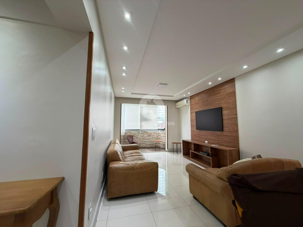 Apartamento Reformado, 3 Dormitórios, Suíte, Sacada e Vista Livre no Boqueirão – Santos/SP em Boqueirão, Santos — foto 3