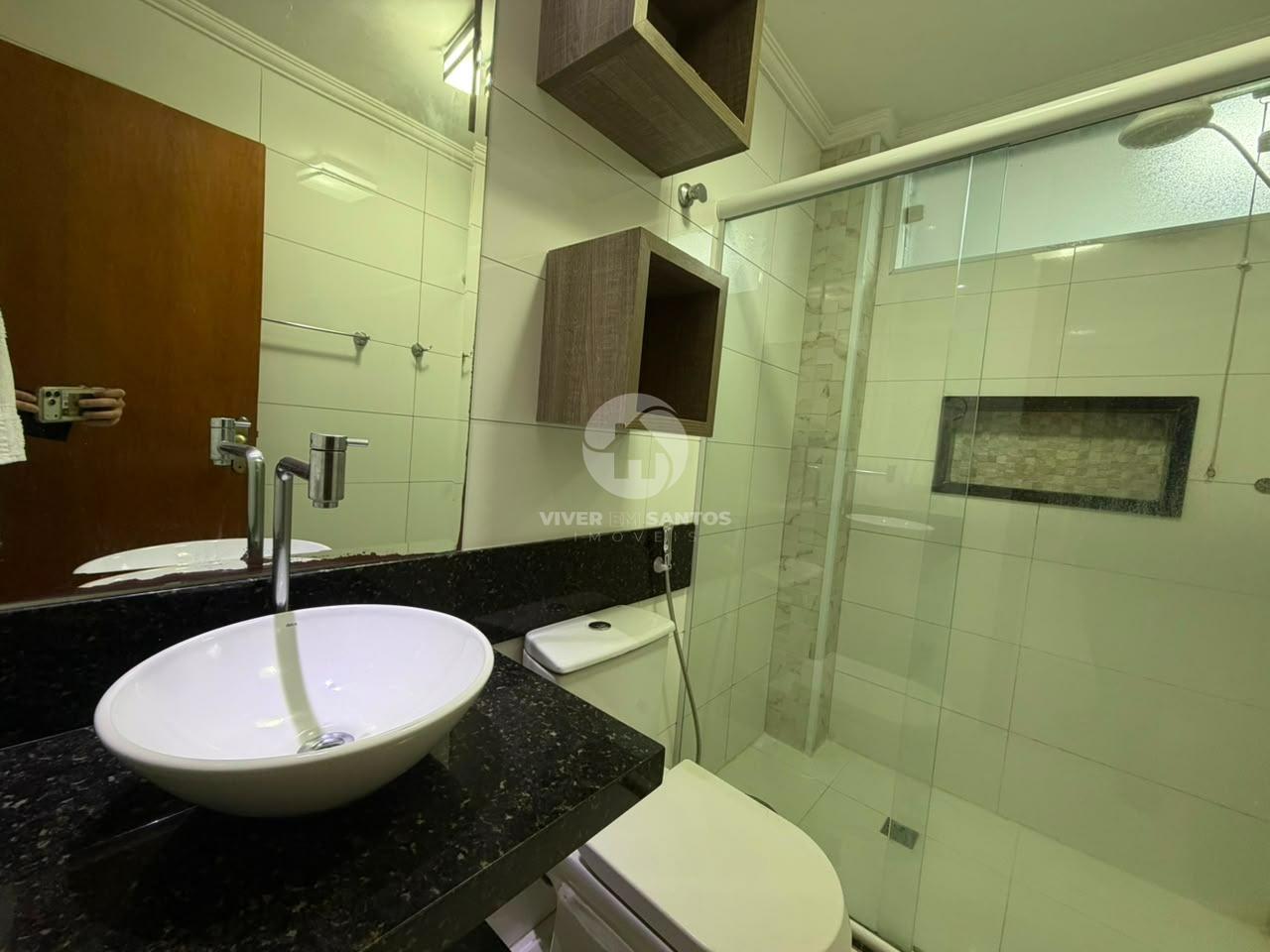 Apartamento Reformado, 3 Dormitórios, Suíte, Sacada e Vista Livre no Boqueirão – Santos/SP em Boqueirão, Santos — foto 14