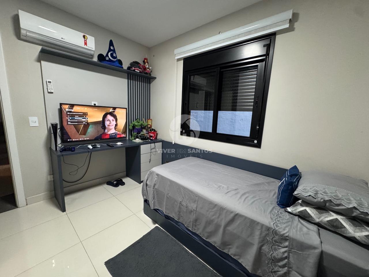 Casa Triplex de Alto Padrão Condomínio Fechado na Ponta da Praia, Santos – Condomínio Fechado em Ponta da Praia, Santos — foto 15