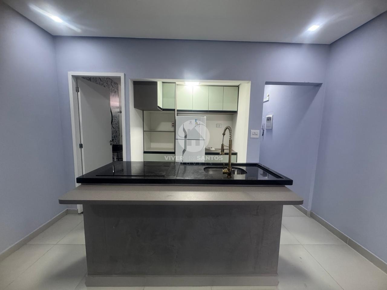 Apartamento Moderno, 1 Dormitório e Ambientes Funcionais no Boqueirão – Santos/SP em Boqueirão, Santos — foto 3