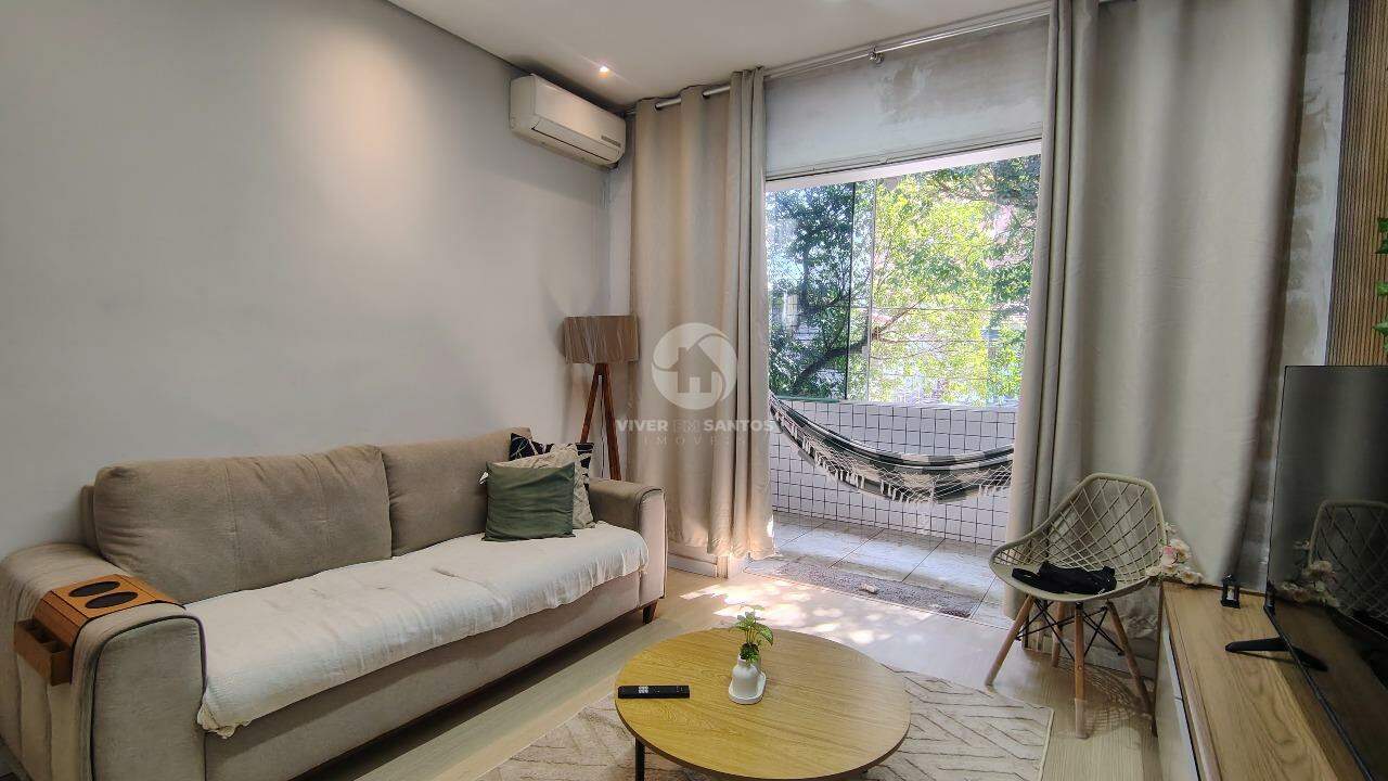 Apartamento 2 Dormitórios, Sacada de Frente e Cozinha Planejada no Embaré – Santos/SP em Embaré, Santos — foto 2
