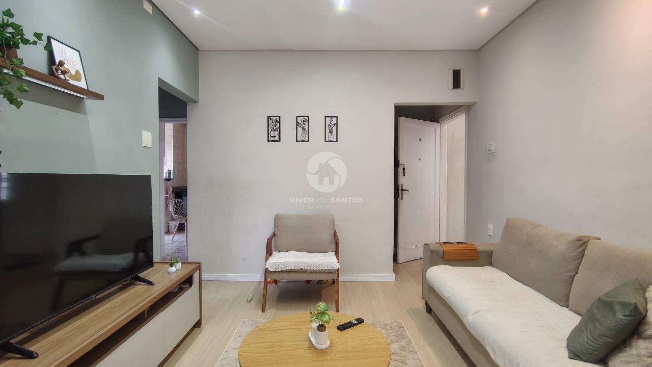 Apartamento 2 Dormitórios, Sacada de Frente e Cozinha Planejada no Embaré – Santos/SP em Embaré, Santos — foto 6