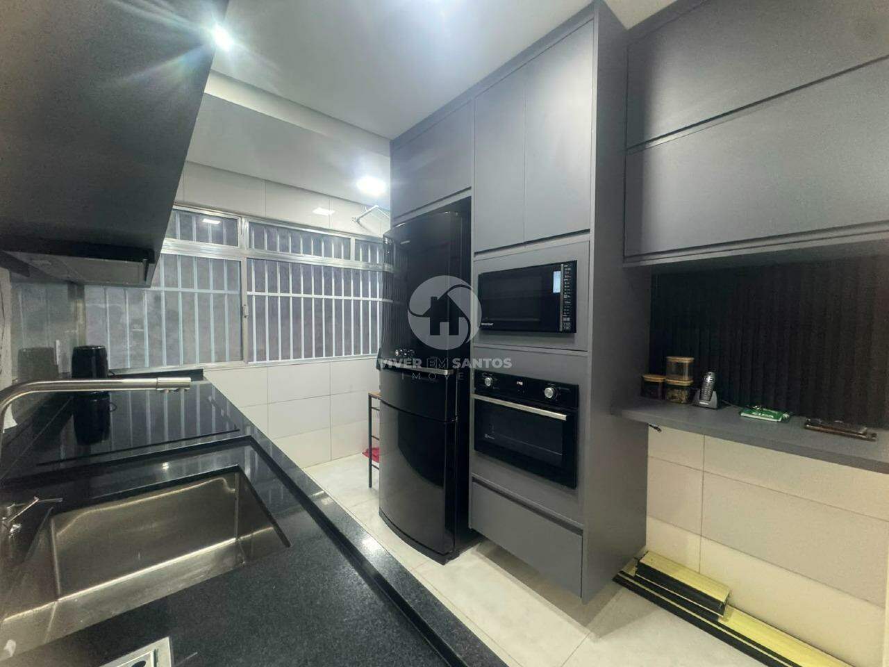 Apartamento Reformado, 1 Dormitório, Sacada e de Frente na Vila Belmiro – Santos/SP em Vila Belmiro, Santos — foto 12