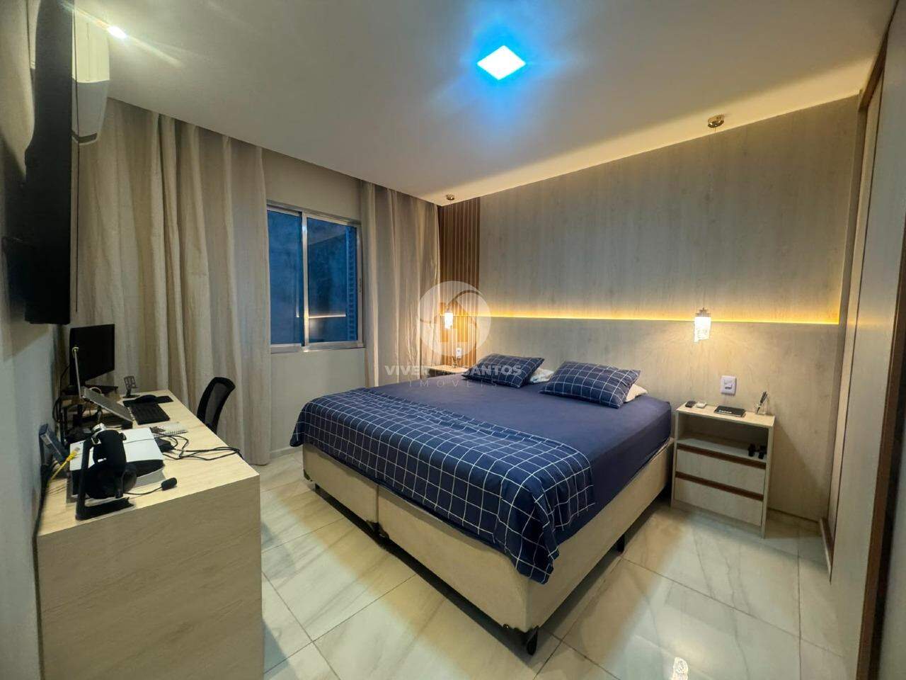 Apartamento Reformado, 1 Dormitório, Sacada e de Frente na Vila Belmiro – Santos/SP em Vila Belmiro, Santos — foto 8